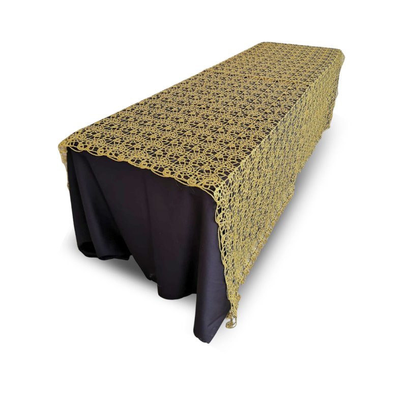 Nappe X Broderie Et Paillette Dor Le Vaisselier Tout Pour Une