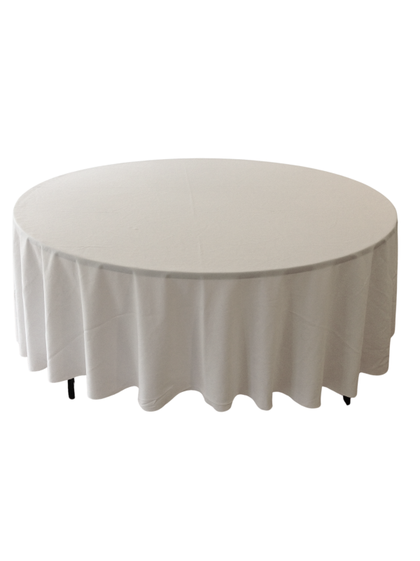 Nappe Ronde Blanche Le Vaisselier Tout Pour Une R Ception R Ussie